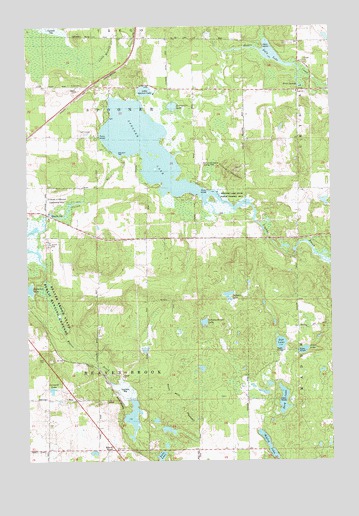Spooner Lake, WI USGS Topographic Map