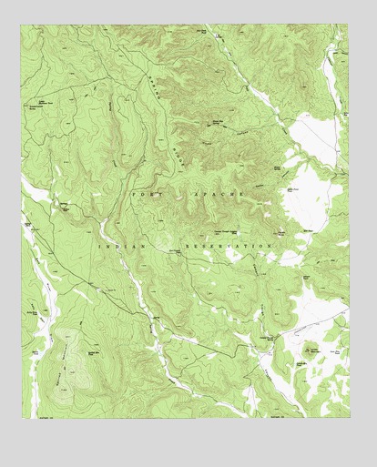 Spotted Mountain, AZ USGS Topographic Map