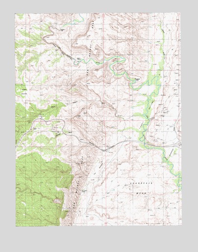 Spotted Wolf Canyon, UT USGS Topographic Map