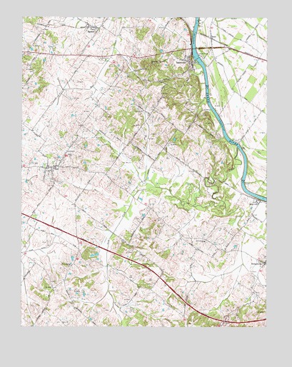 Spottsville, KY USGS Topographic Map