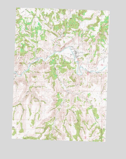 Spray, OR USGS Topographic Map