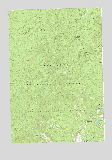 Spread Creek Point, ID USGS Topographic Map