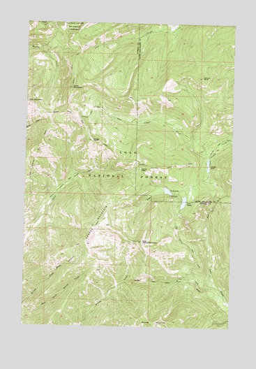 Spread Mountain, MT USGS Topographic Map