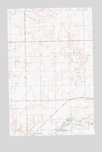 Spring Brook, ND USGS Topographic Map