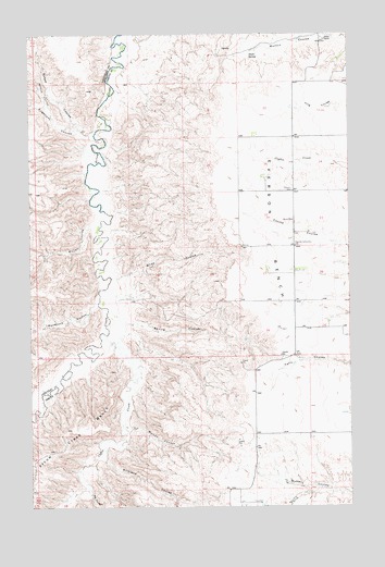 Spring Coulee, MT USGS Topographic Map