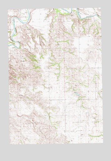 Spring Creek, ND USGS Topographic Map