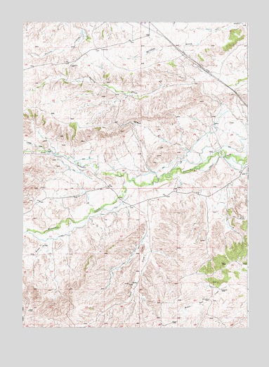 Spring Creek, WY USGS Topographic Map