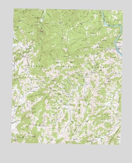 Spring Creek, NC USGS Topographic Map