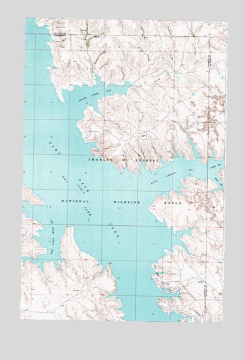 Spring Creek Bay, MT USGS Topographic Map