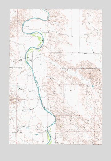 Spring Draw, MT USGS Topographic Map
