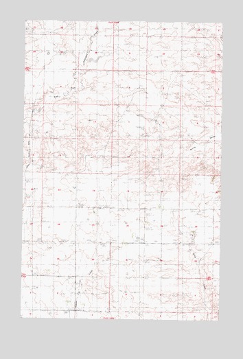 Spring Valley West, MT USGS Topographic Map