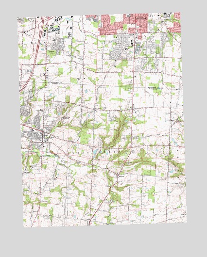 Springboro, OH USGS Topographic Map