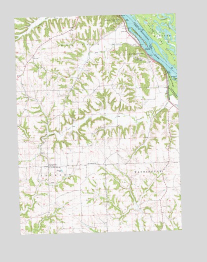 Springbrook, IA USGS Topographic Map