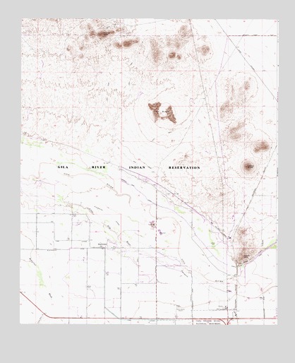 Blackwater, AZ USGS Topographic Map