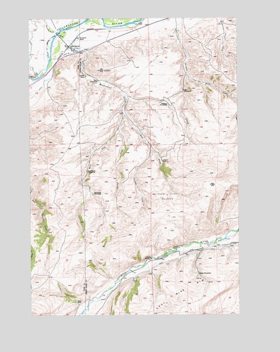 Springdale, MT USGS Topographic Map