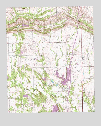 Springer, OK USGS Topographic Map