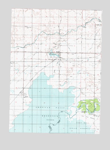 Springfield, ID USGS Topographic Map