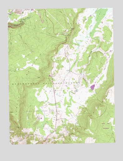 Blackwater Falls, WV USGS Topographic Map