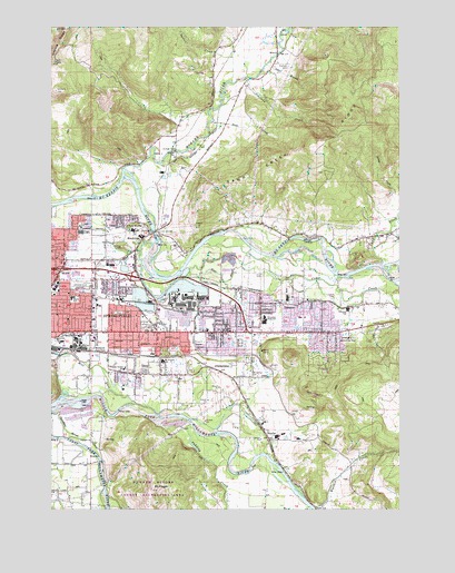 Springfield, OR USGS Topographic Map