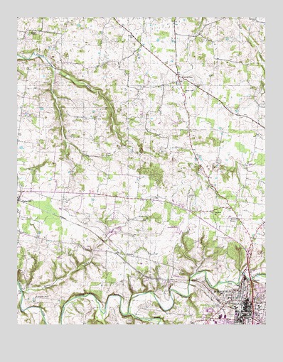 Springfield North, TN USGS Topographic Map