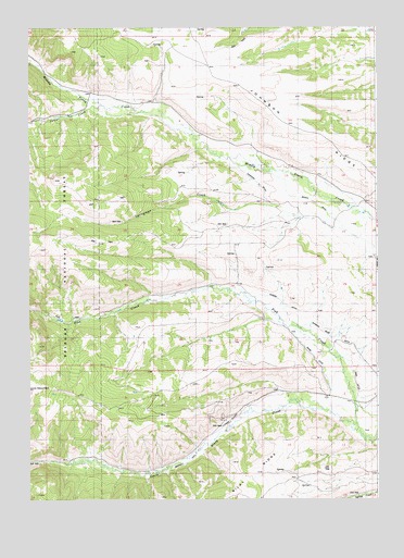 Springman Creek, WY USGS Topographic Map