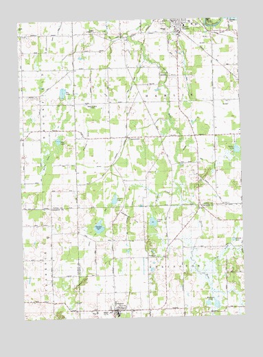 Springport, MI USGS Topographic Map
