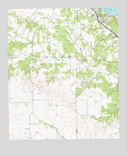 Springtown SE, TX USGS Topographic Map