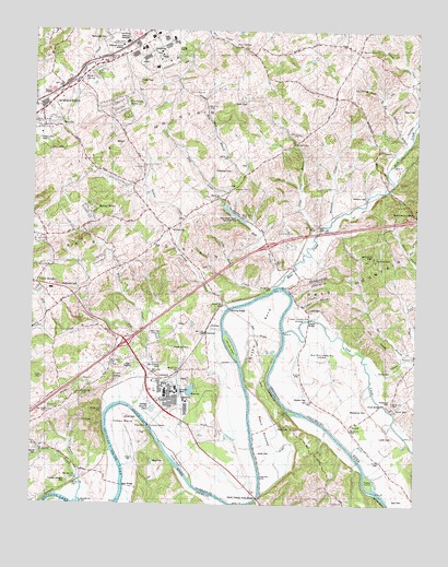 Springvale, TN USGS Topographic Map