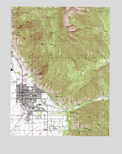 Springville, UT USGS Topographic Map