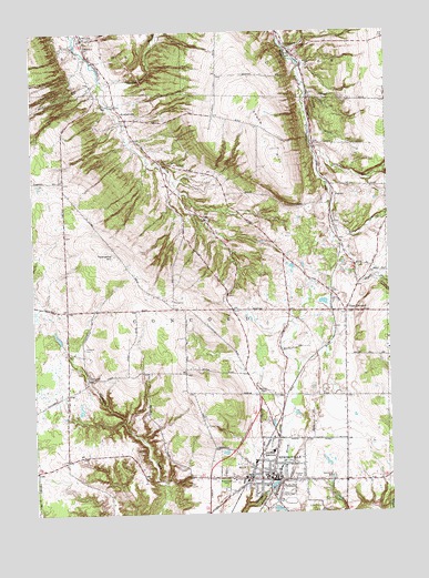 Springville, NY USGS Topographic Map