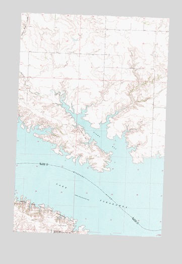 Blackwater Lake SW, ND USGS Topographic Map