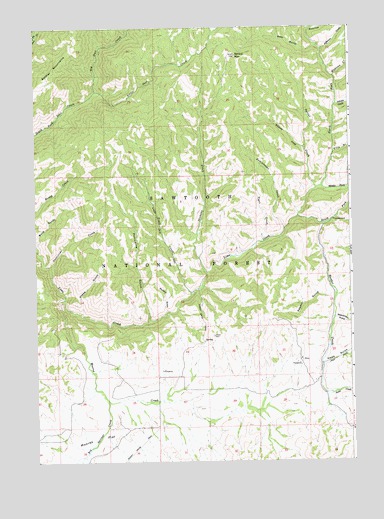 Sprout Mountain, ID USGS Topographic Map