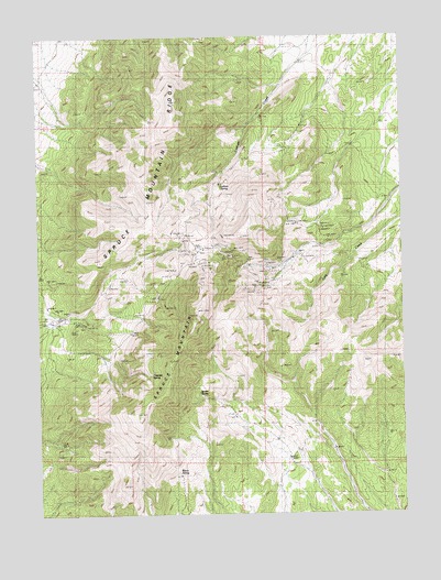 Spruce Mountain, NV USGS Topographic Map