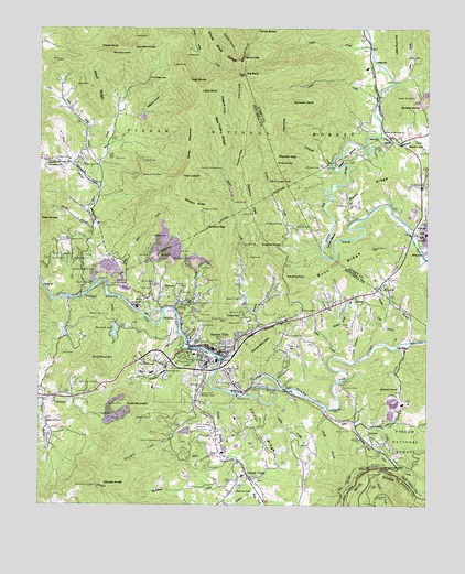 Spruce Pine, NC USGS Topographic Map