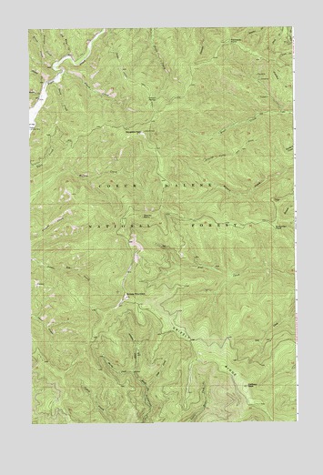 Spyglass Peak, ID USGS Topographic Map