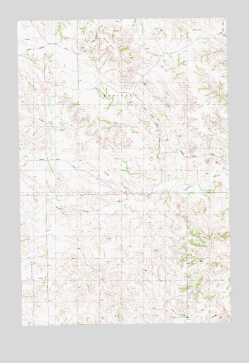 Square Butte, ND USGS Topographic Map