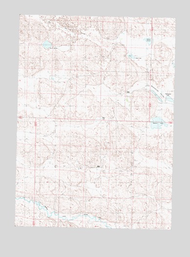 Square Lake, NE USGS Topographic Map