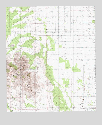 Square Mountain, AZ USGS Topographic Map