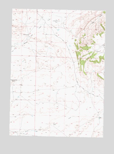 Square Top Butte, WY USGS Topographic Map