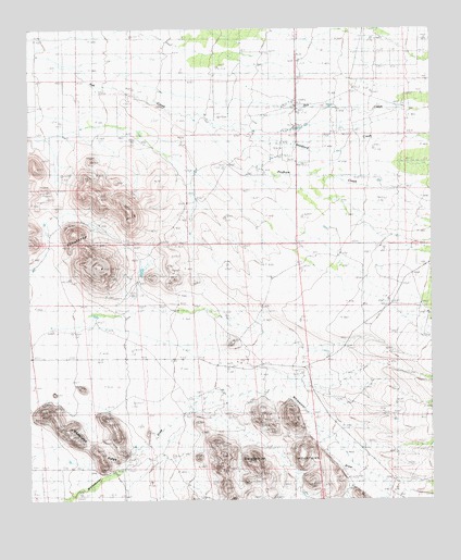 Squaretop Hills East, AZ USGS Topographic Map