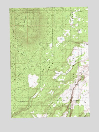 Squaw Back Ridge, OR USGS Topographic Map