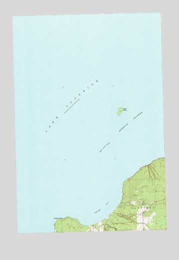 Squaw Bay, WI USGS Topographic Map