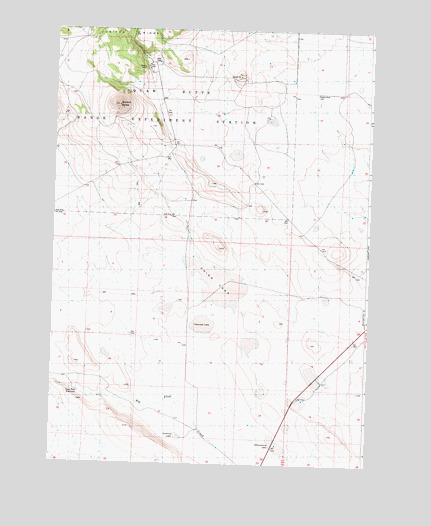Paiute Butte, OR USGS Topographic Map