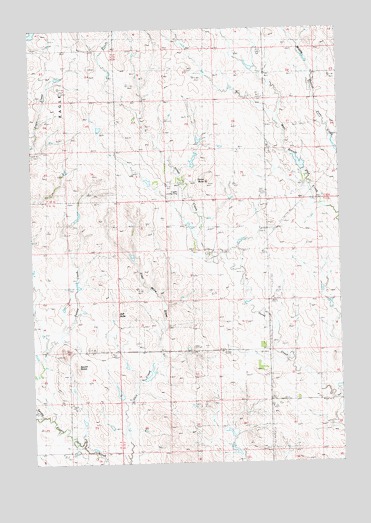 Squaw Buttes, SD USGS Topographic Map