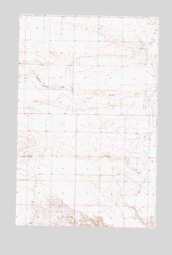 Squaw Buttes, MT USGS Topographic Map