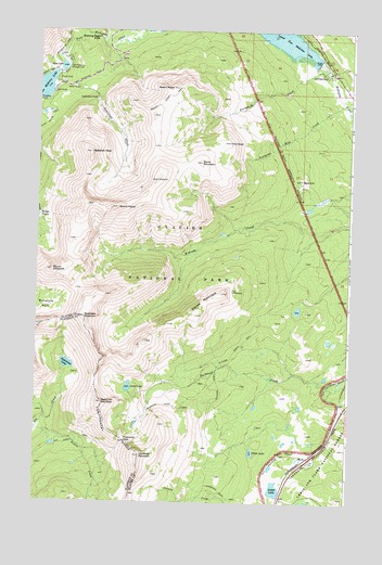 Dancing Lady Mountain, MT USGS Topographic Map