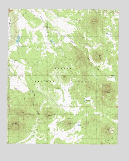 Squaw Mountain, AZ USGS Topographic Map
