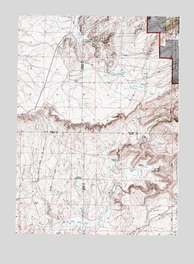 Squaw Spring, WY USGS Topographic Map