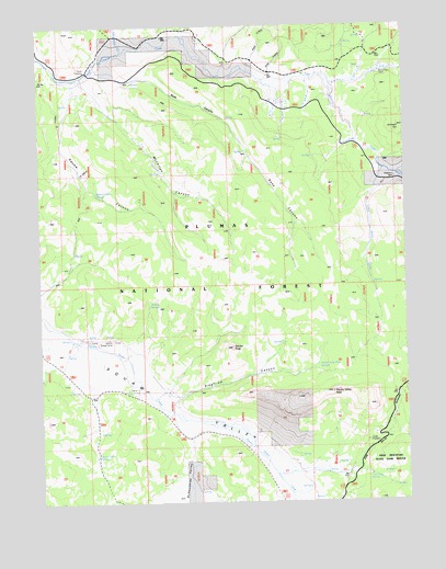 Squaw Valley Peak, CA USGS Topographic Map