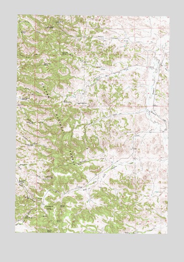 Stacey, MT USGS Topographic Map